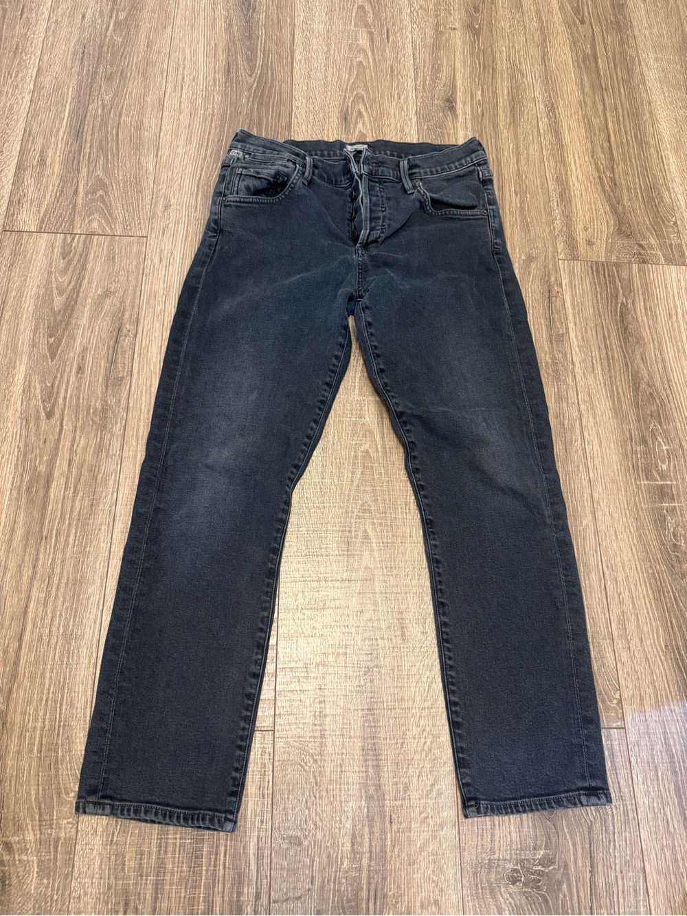 Citizens of Humanity Women’s Boyfriend Slim Mid Rise Dark Gray Denim Jeans 27